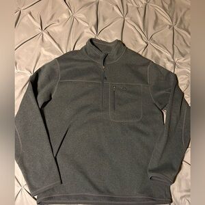 Nike ACG Pullover Mens Large Gray Dri-FIT Quarter Zip Pocket Waffle